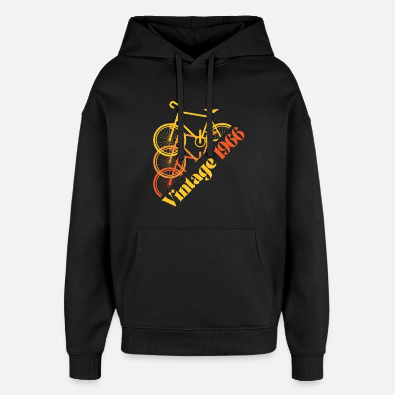 Millésime 1966 - Sweat à capuche unisexe Stanley/Stella Oversized - noir