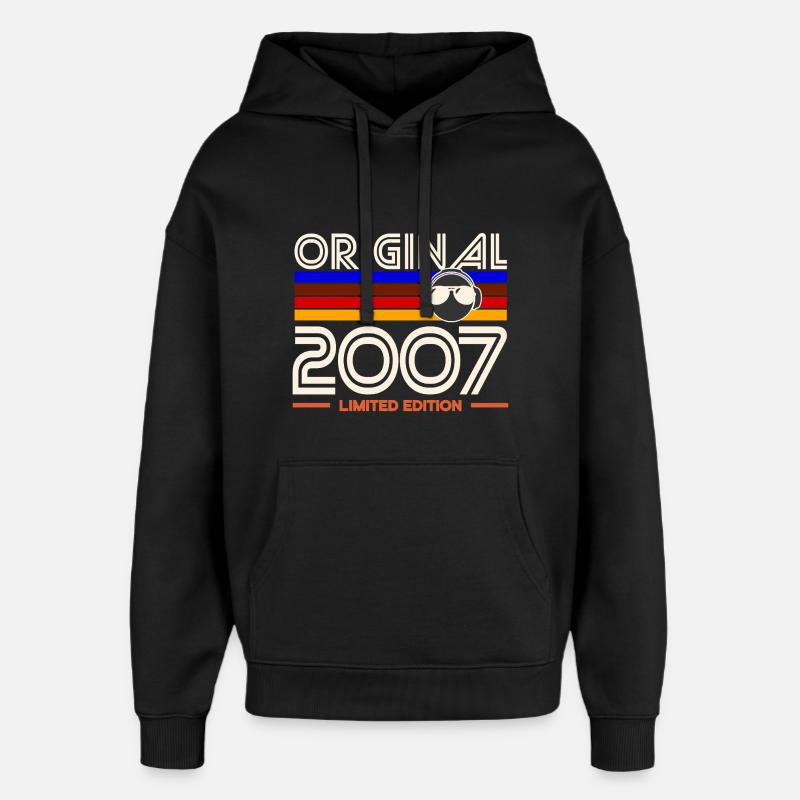 Original 2007 Limited Edition - Oversized Unisex Hoodie von Stanley/Stella - Schwarz