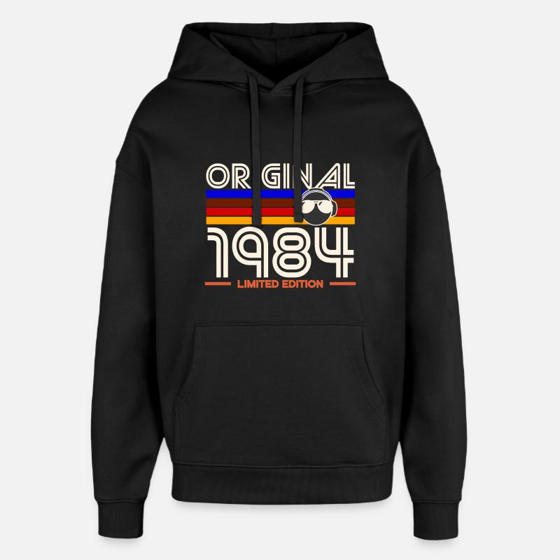 Original 1984 Edition - Oversized Unisex Hoodie by Stanley/Stella - black