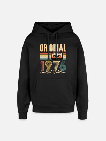 50th birthday, 50 years - Oversized Unisex Hoodie by Stanley/Stella - black