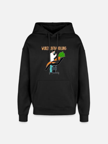 Wurzelbehandlung Garten-Witz zweideutig Karotte - Oversized Unisex Hoodie von Stanley/Stella - Schwarz