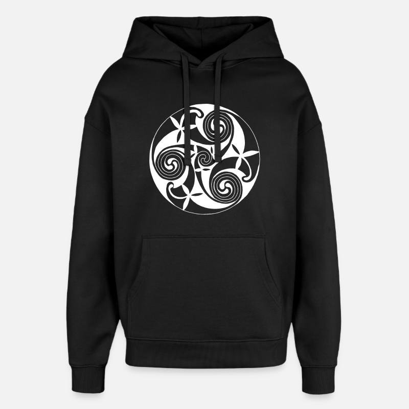 Symbole de la nature - Sweat à capuche unisexe Stanley/Stella Oversized - noir
