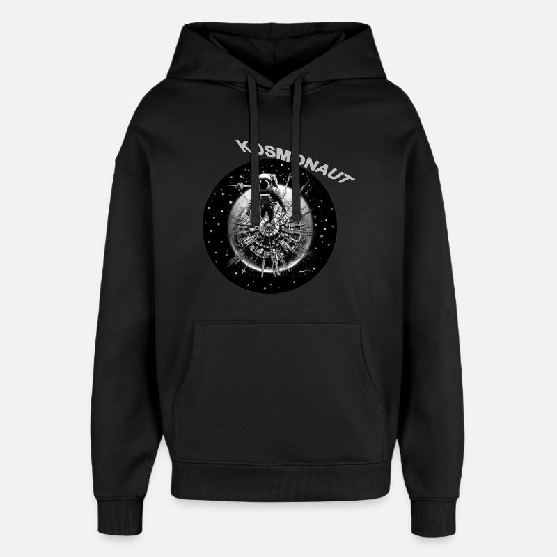 Kosmonaut im Sternenring - Oversized Unisex Hoodie von Stanley/Stella - Schwarz