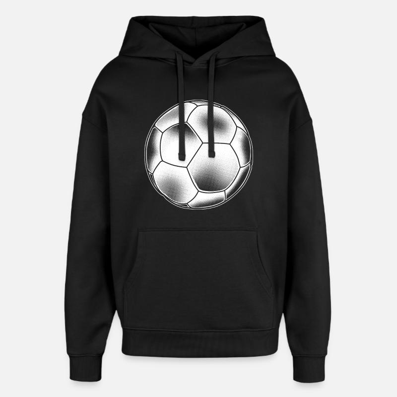 Graphisme de handball - Sweat à capuche unisexe Stanley/Stella Oversized - noir