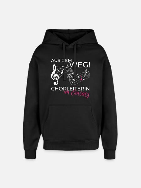 Chorleiterin im Einsatz - Oversized Unisex Hoodie von Stanley/Stella - Schwarz