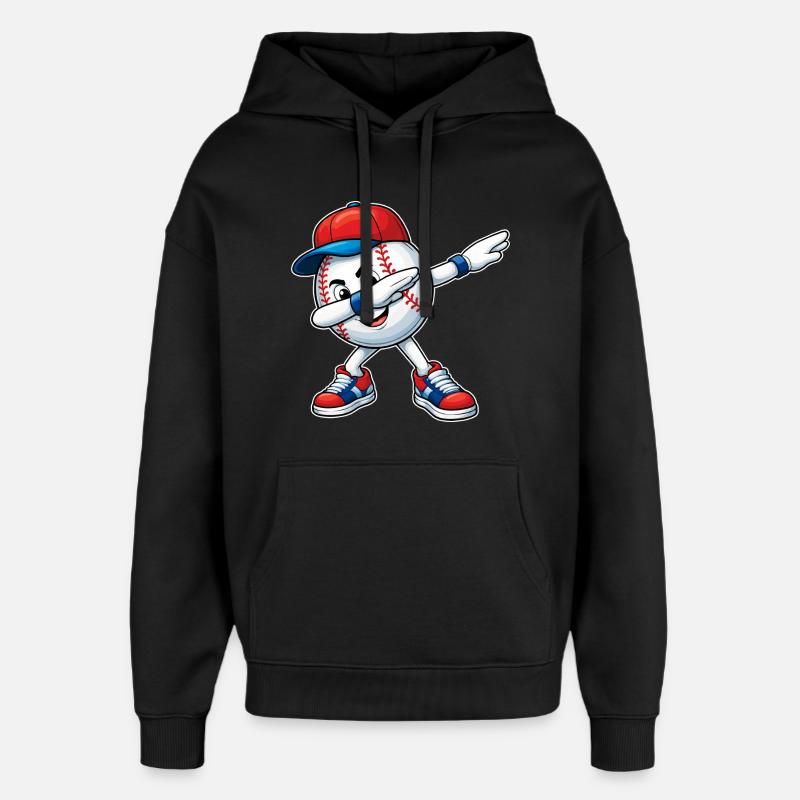 Dab Baseball - Sweat à capuche unisexe Stanley/Stella Oversized - noir
