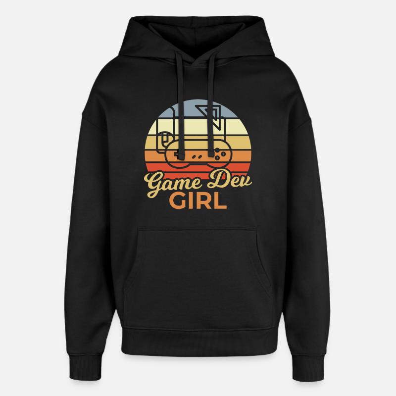 Game Dev Mädchen - Oversized Unisex Hoodie von Stanley/Stella - Schwarz