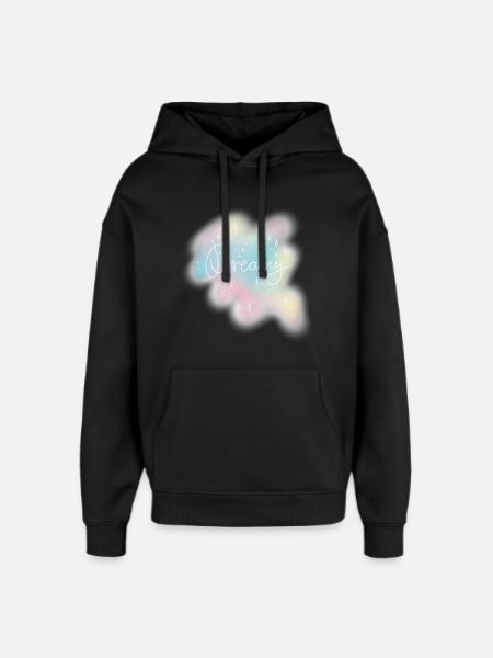 Dreamy – Pastell Aquarell Ästhetik - Oversized Unisex Hoodie von Stanley/Stella - Schwarz