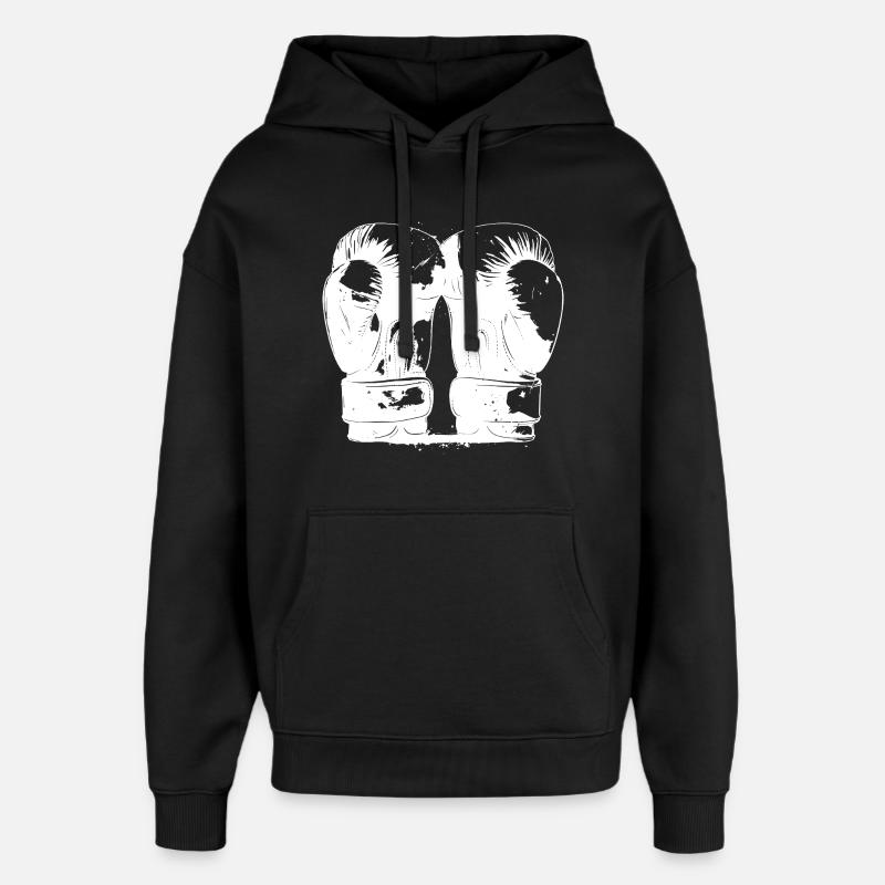 Boxe - Sweat à capuche unisexe Stanley/Stella Oversized - noir