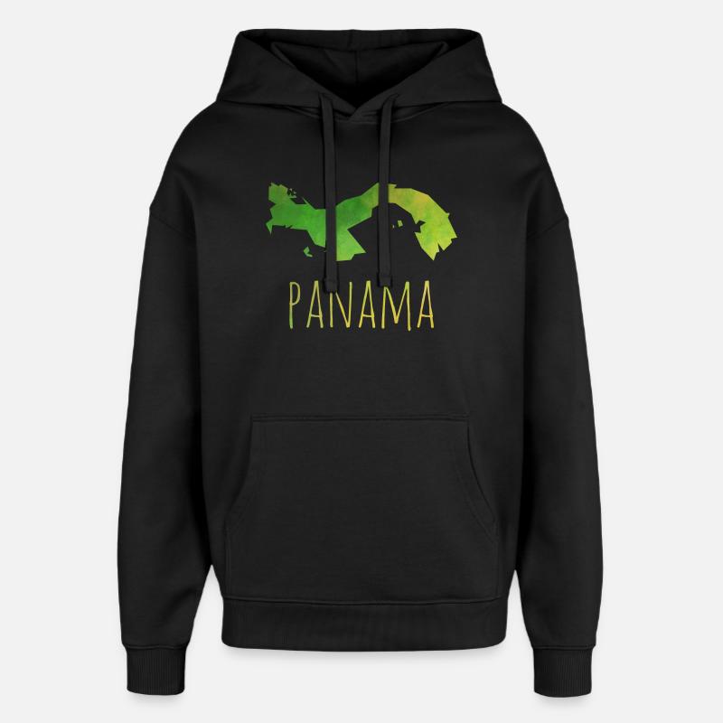 panama - Sweat à capuche unisexe Stanley/Stella Oversized - noir