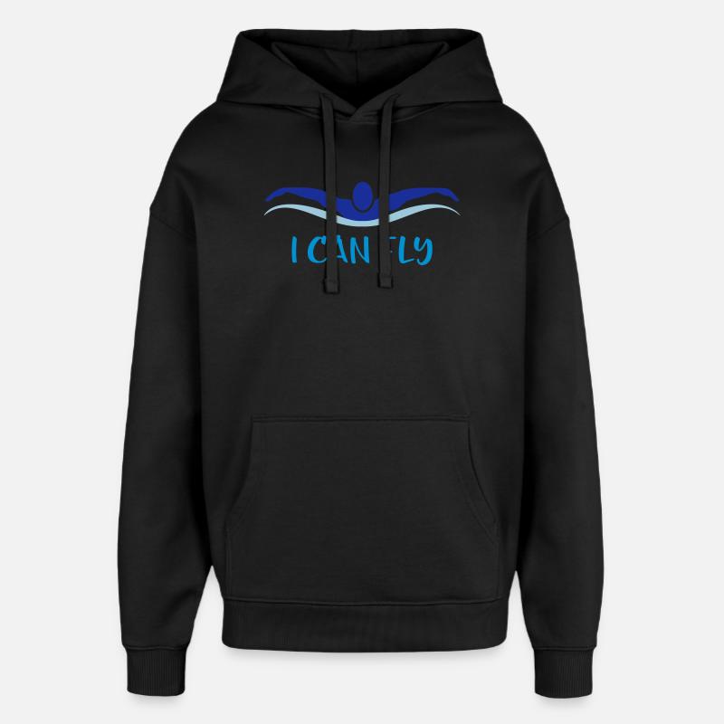 nage - Sweat à capuche unisexe Stanley/Stella Oversized - noir