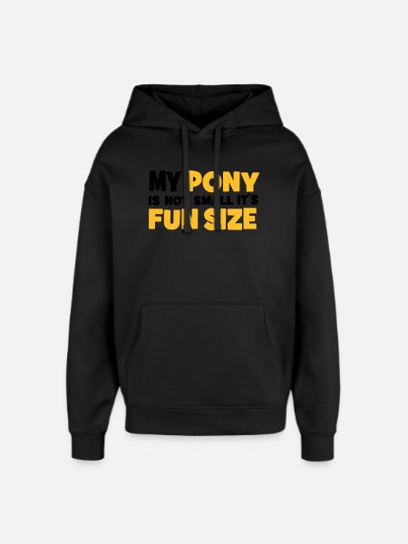 Pony - Oversized Unisex Hoodie von Stanley/Stella - Schwarz