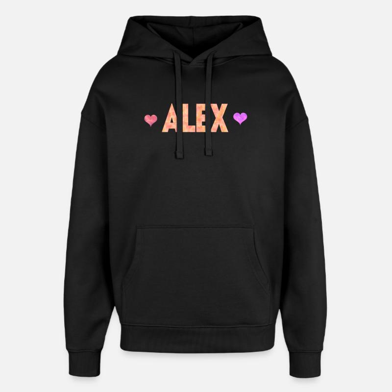 Alex - Sweat à capuche unisexe Stanley/Stella Oversized - noir
