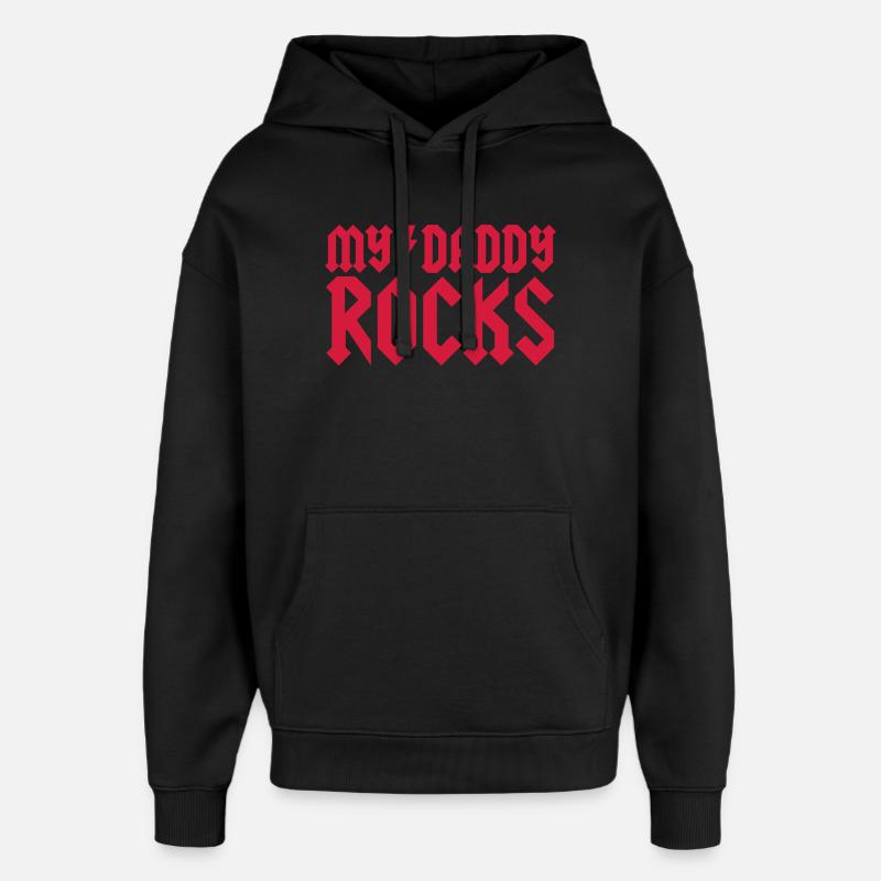 My daddy rocks - Oversized Unisex Hoodie von Stanley/Stella - Schwarz