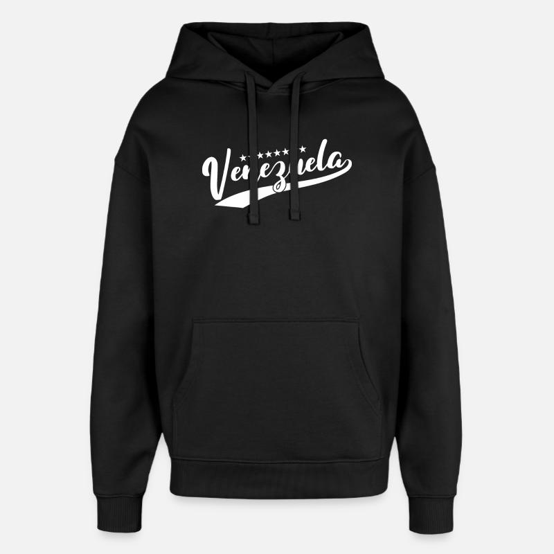 Venezuela - Sweat à capuche unisexe Stanley/Stella Oversized - noir