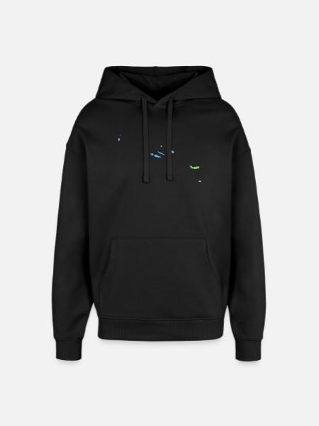 Azores - Oversized Unisex Hoodie von Stanley/Stella - Schwarz