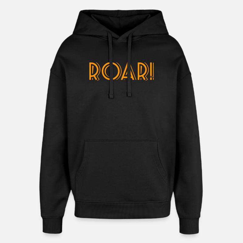 ROAR! - Sweat à capuche unisexe Stanley/Stella Oversized - noir