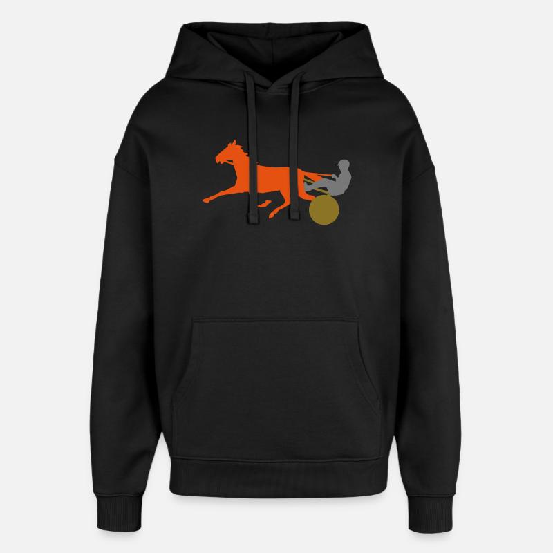 Conception dynamique du trotteur - Sweat à capuche unisexe Stanley/Stella Oversized - noir