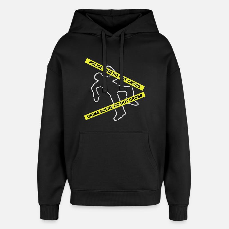 Tatort-Set - Oversized Unisex Hoodie von Stanley/Stella - Schwarz