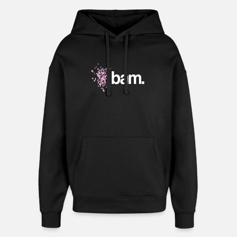bam. - Oversized Unisex Hoodie von Stanley/Stella - Schwarz