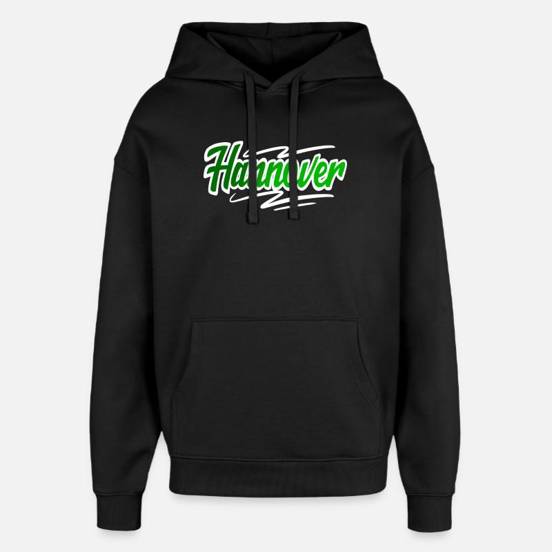 Hannover - Oversized Unisex Hoodie von Stanley/Stella - Schwarz