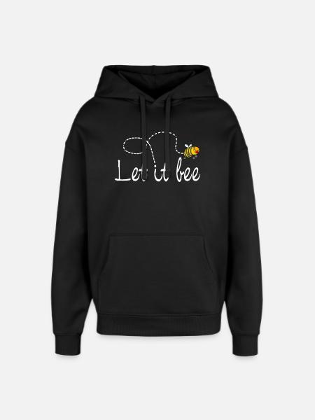 Bee Let it be - Oversized Unisex Hoodie by Stanley/Stella - black