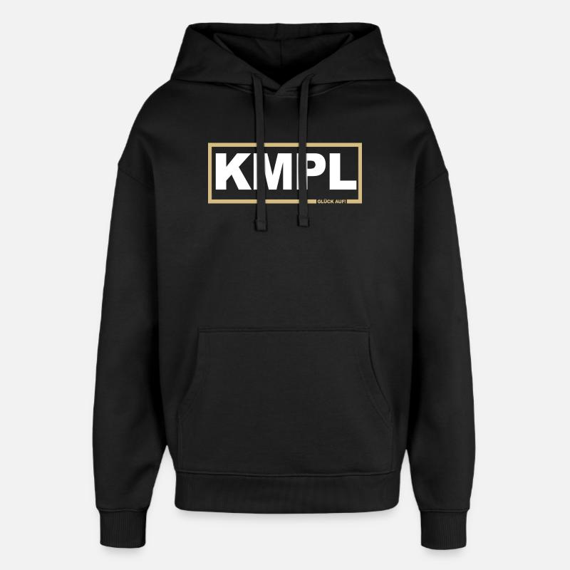KMPL - Mon pote gold - Sweat à capuche unisexe Stanley/Stella Oversized - noir