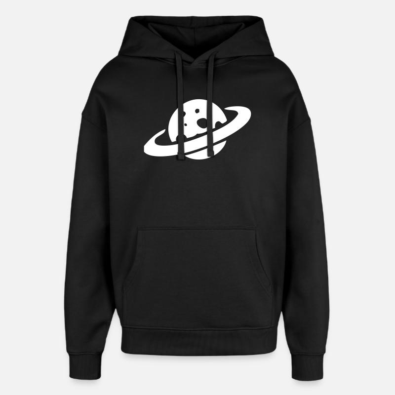 Fromage planète Saturne - Sweat à capuche unisexe Stanley/Stella Oversized - noir