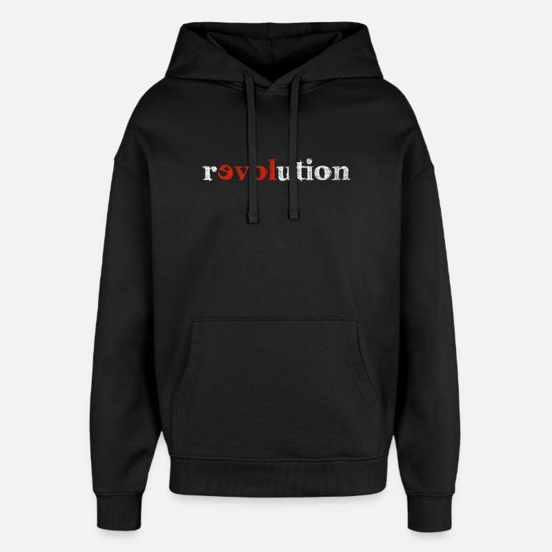 révolution - Sweat à capuche unisexe Stanley/Stella Oversized - noir