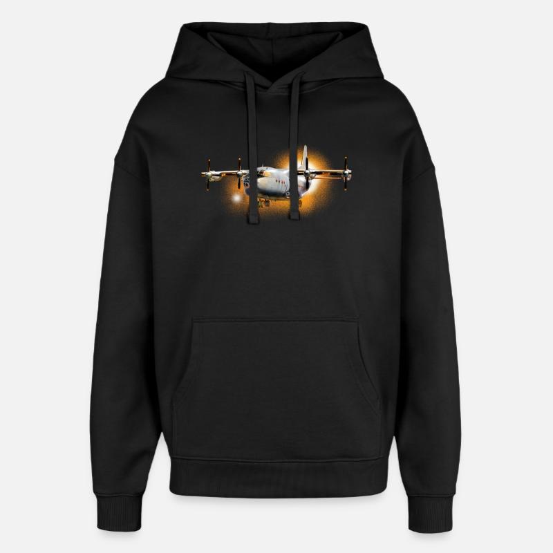 Les aéronefs de transport Antonov-12 - Sweat à capuche unisexe Stanley/Stella Oversized - noir