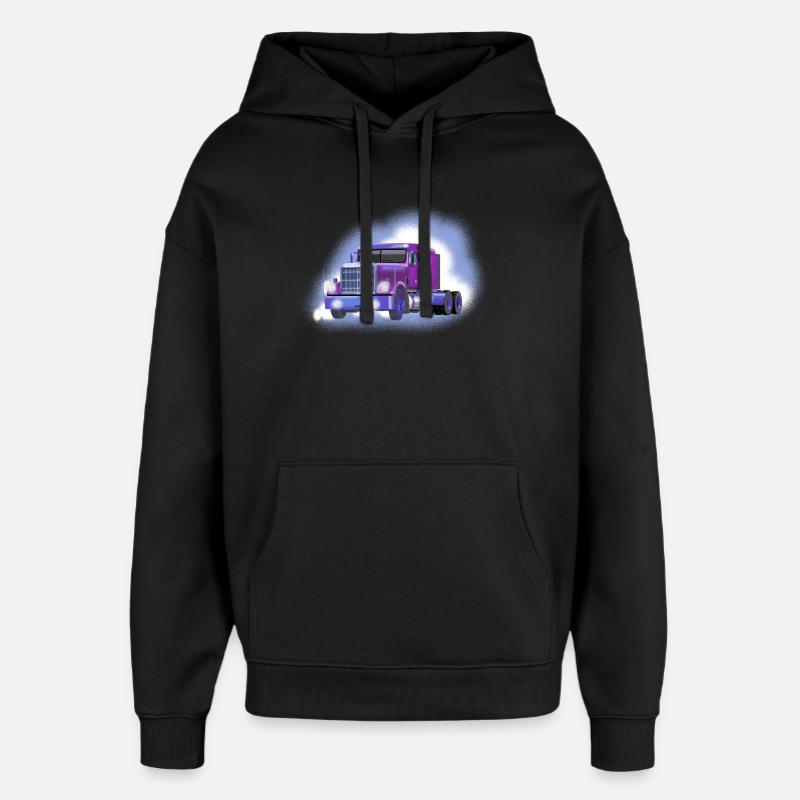 truck - Sweat à capuche unisexe Stanley/Stella Oversized - noir