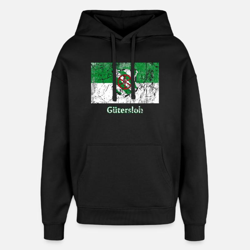 Flagge Gütersloh Stadtfahne Stadtfahne Drapeau - Oversized Unisex Hoodie von Stanley/Stella - Schwarz