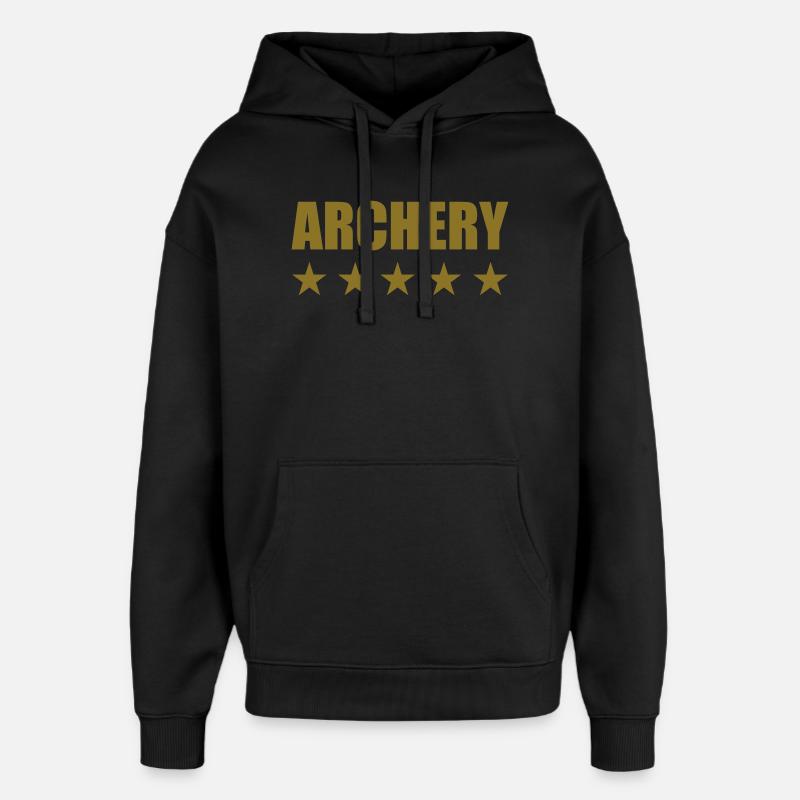 Archery / Bogenschießen / Tir à l'arc - Sweat à capuche unisexe Stanley/Stella Oversized - noir