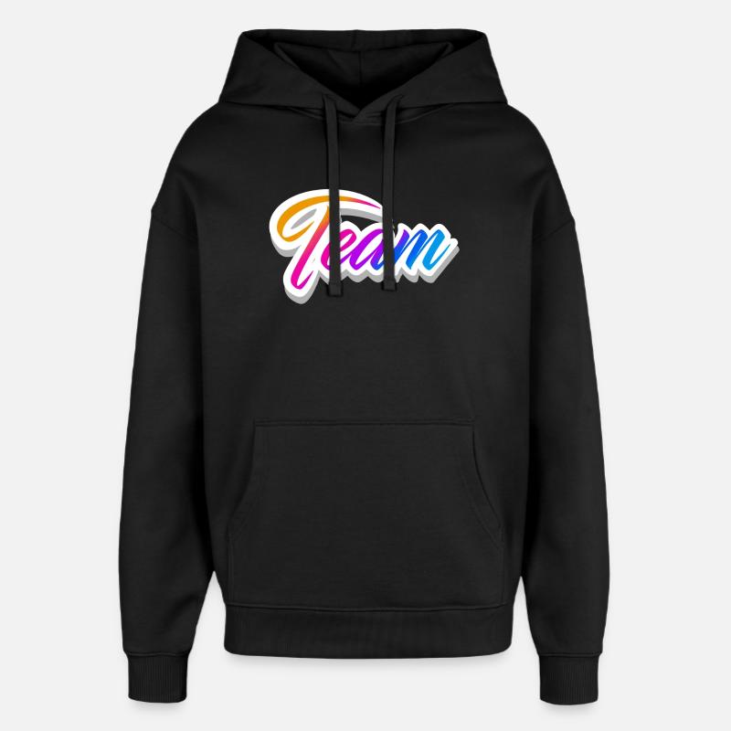 équipe - Sweat à capuche unisexe Stanley/Stella Oversized - noir