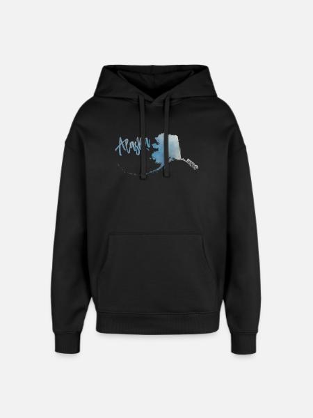 Alaska - Oversized Unisex Hoodie von Stanley/Stella - Schwarz