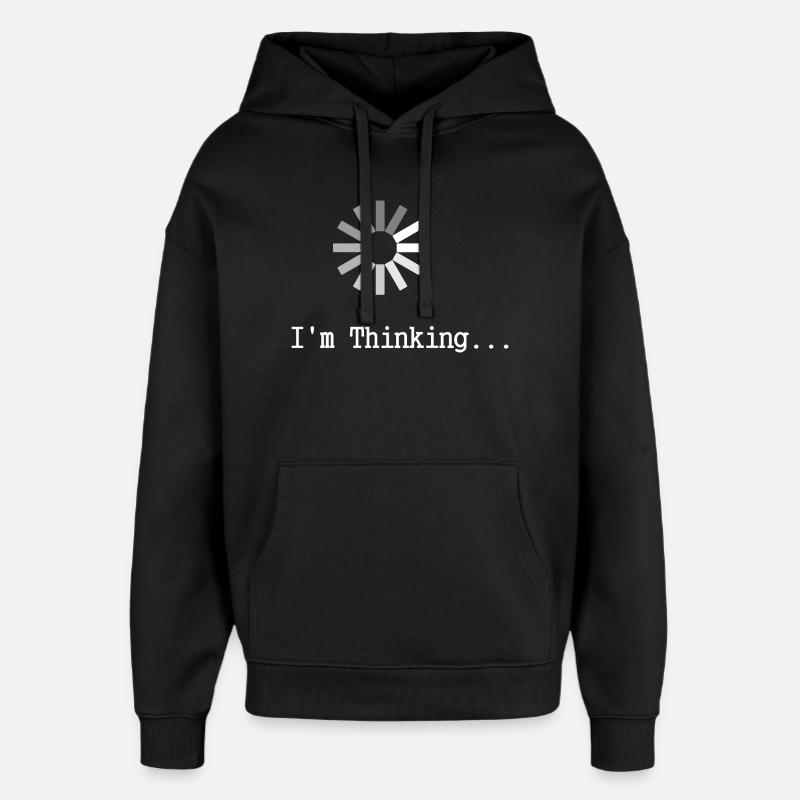 Abstrait Mind Puzzle Art Design - Sweat à capuche unisexe Stanley/Stella Oversized - noir