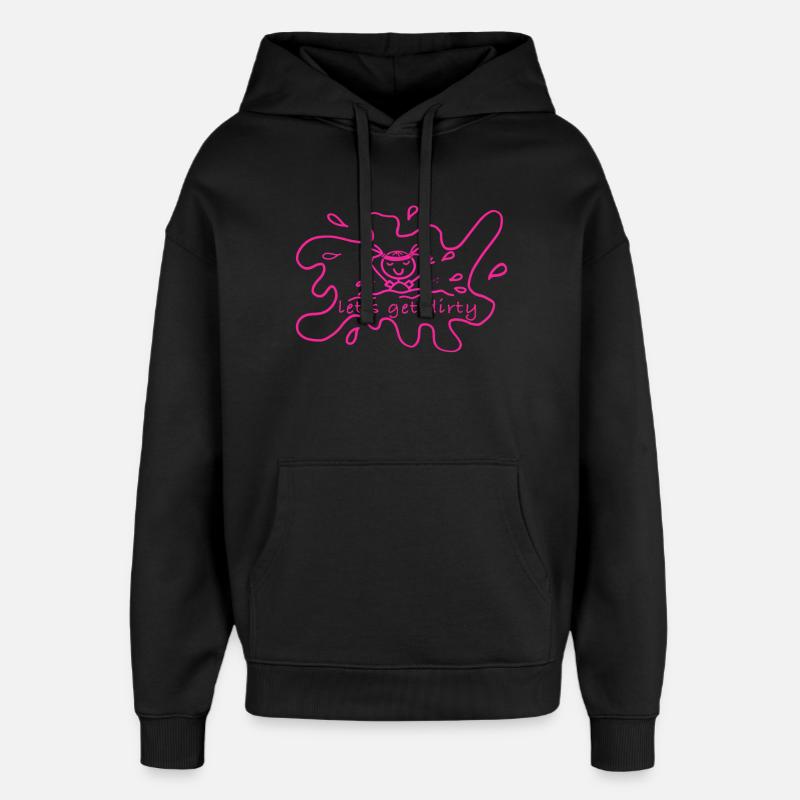 Piste de boue - Sweat à capuche unisexe Stanley/Stella Oversized - noir