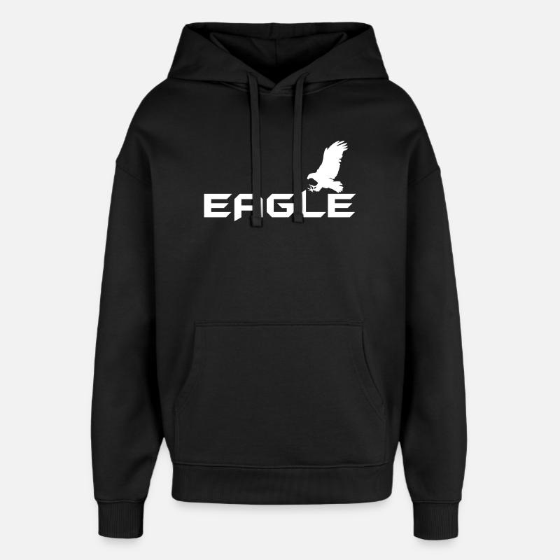 Aigle - aigle - Sweat à capuche unisexe Stanley/Stella Oversized - noir