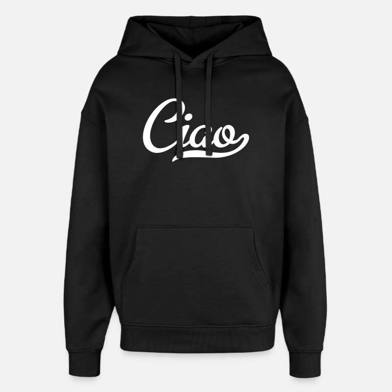 Ciao - Oversized Unisex Hoodie by Stanley/Stella - black