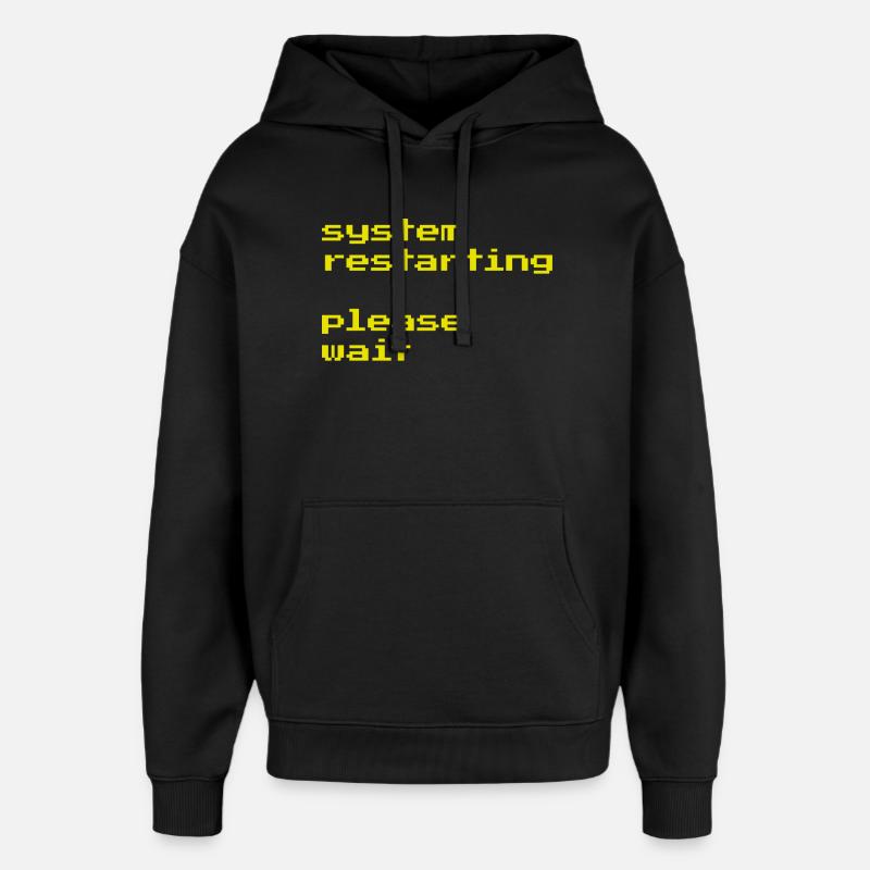 Redémarrage du système - Sweat à capuche unisexe Stanley/Stella Oversized - noir