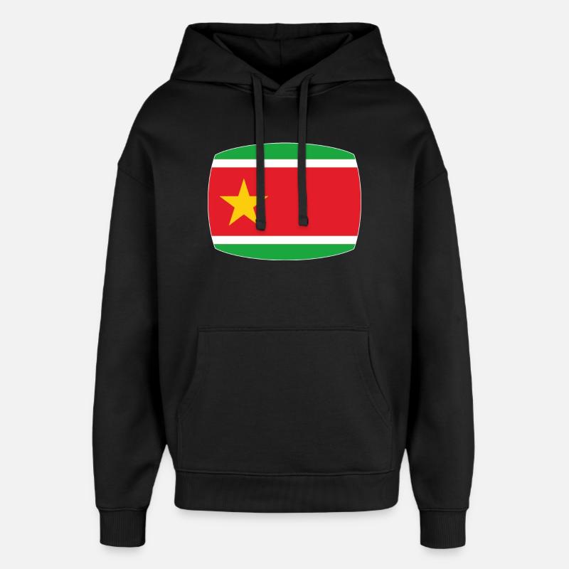 Drapeau de la Guadeloupe - Sweat à capuche unisexe Stanley/Stella Oversized - noir