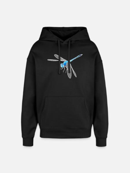 Libellule - Sweat à capuche unisexe Stanley/Stella Oversized - noir