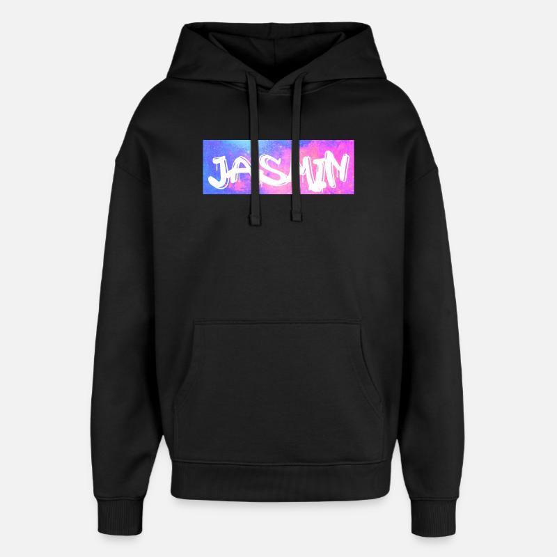 Jasmin Name Geschenk Geschenkidee Galaxie - Oversized Unisex Hoodie von Stanley/Stella - Schwarz