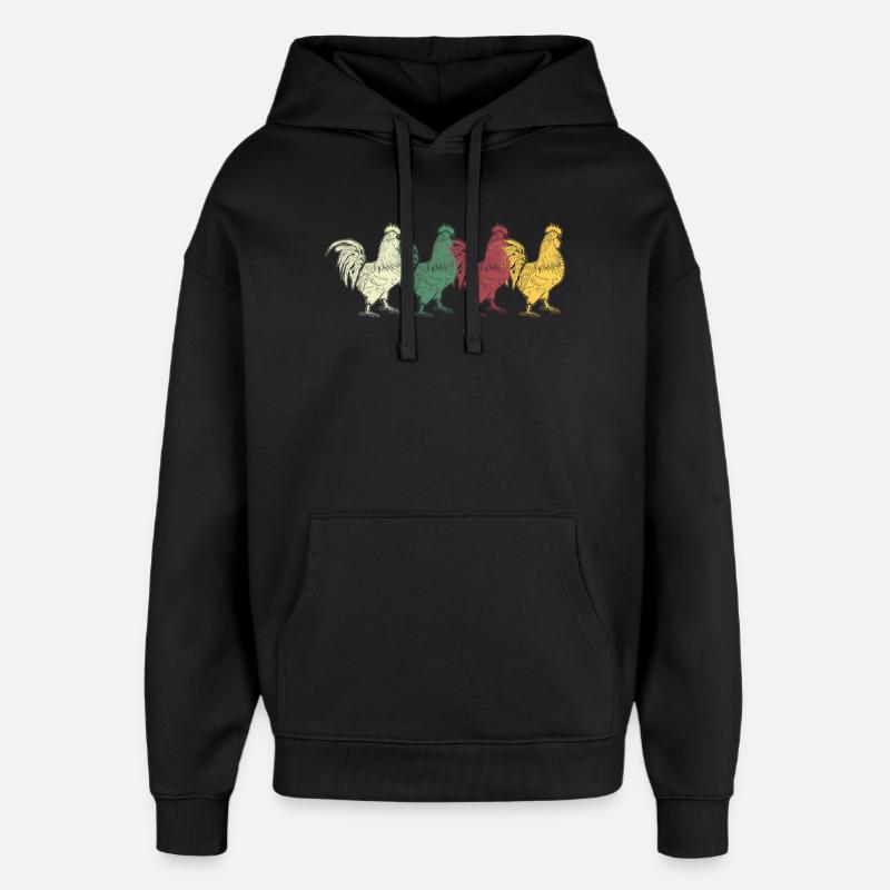 Hahn - Sweat à capuche unisexe Stanley/Stella Oversized - noir