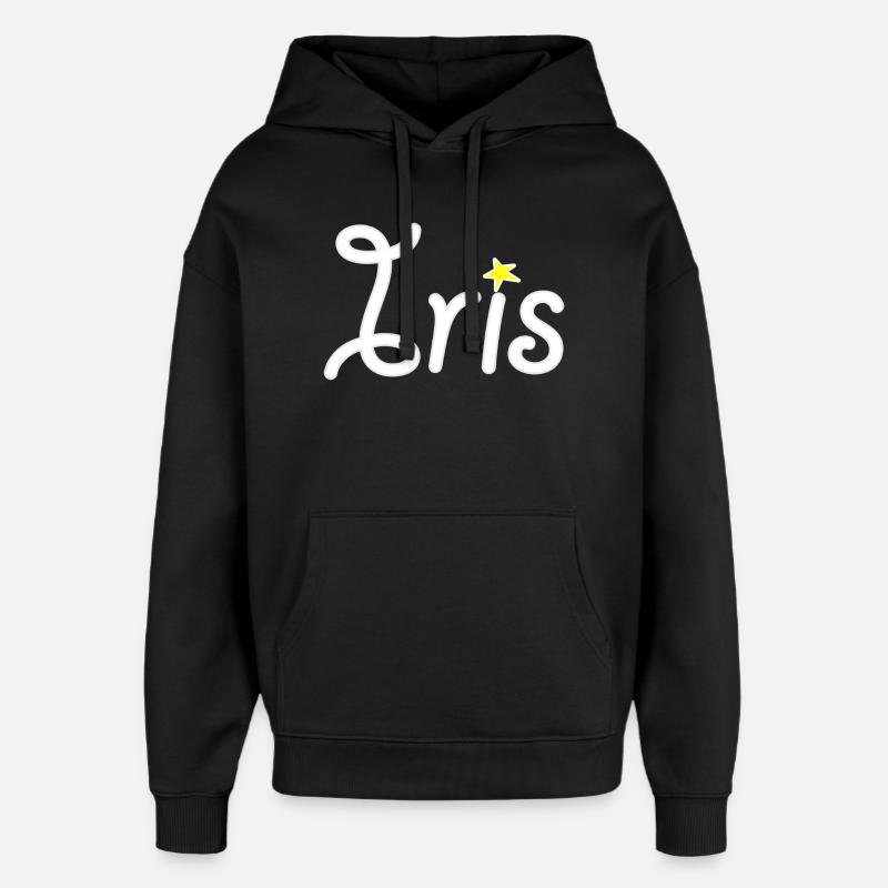 Iris - Sweat à capuche unisexe Stanley/Stella Oversized - noir