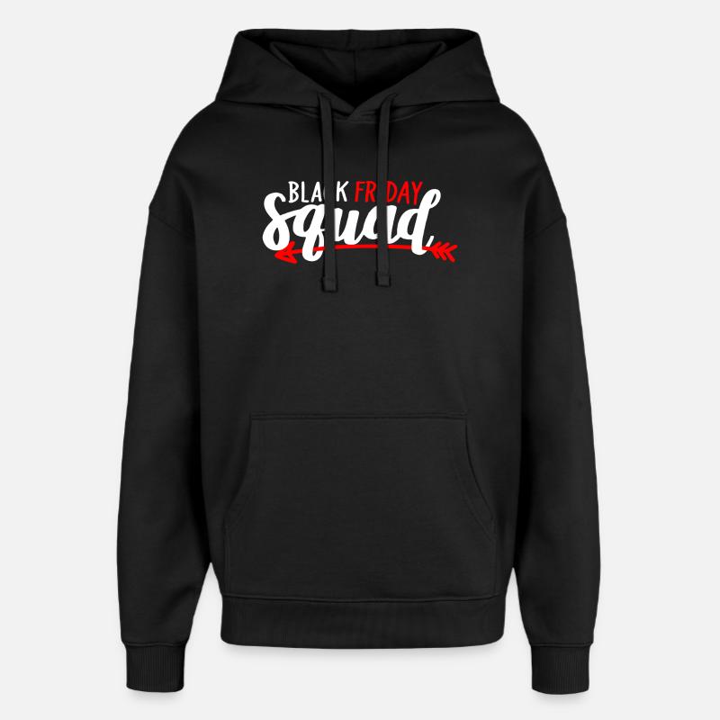 Black Friday Squad Tee - Oversized Unisex Hoodie by Stanley/Stella - black