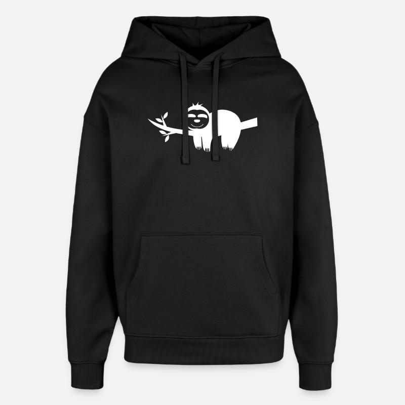 Paresse - Sweat à capuche unisexe Stanley/Stella Oversized - noir