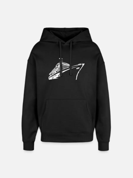 Cruise Ship Cruise Ship Luxury - Oversized Unisex Hoodie by Stanley/Stella - black