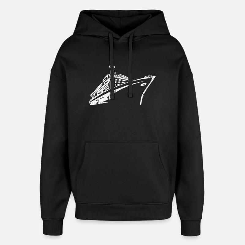 Bateau de croisière Navire de croisière Luxe - Sweat à capuche unisexe Stanley/Stella Oversized - noir