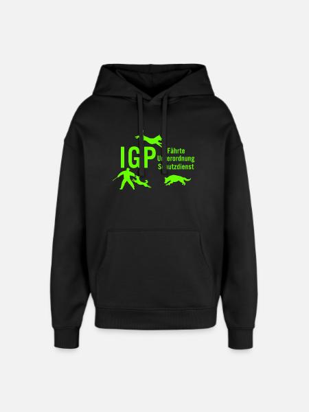 IGP Hundesport - Green - Oversized Unisex Hoodie von Stanley/Stella - Schwarz